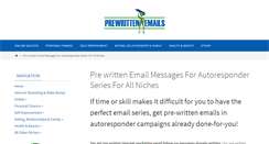 Desktop Screenshot of prewrittenemails.com